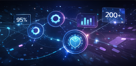 Networked systems visual representing strategic technology alignment